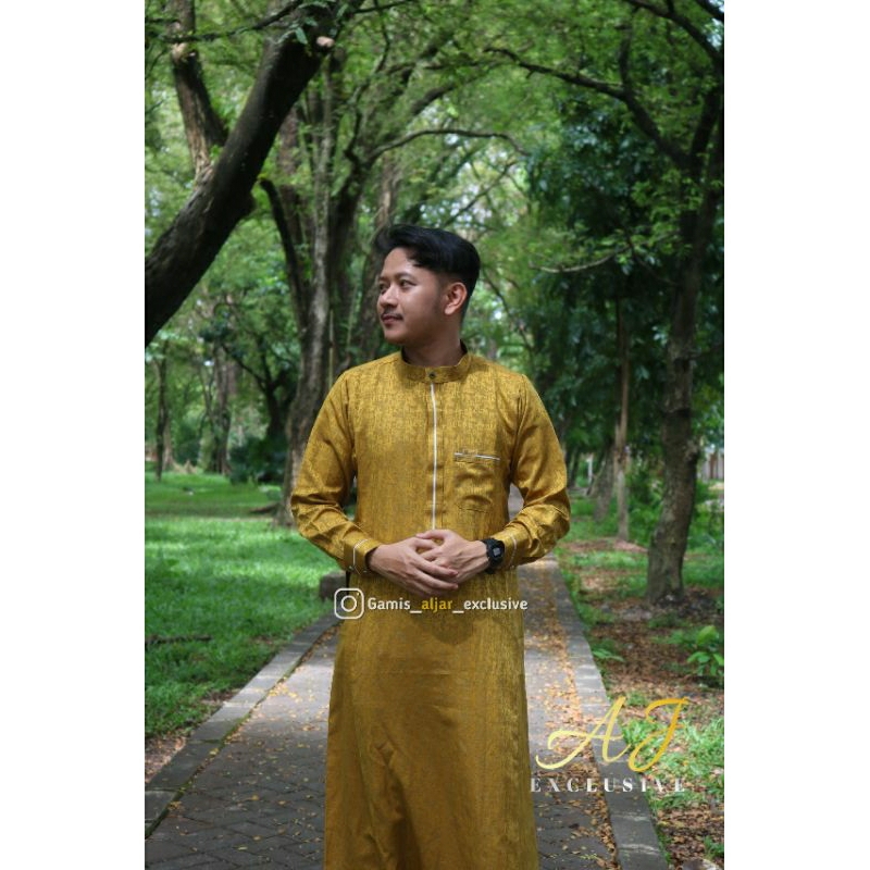 GAMIS PRIA BAHAN JAGUAR ALJAR EXCLSUIVE