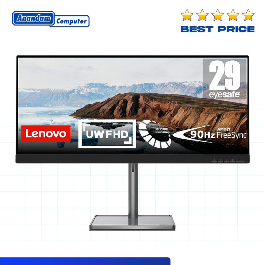 Lenovo L29W-30 29&quot; IPS 2K 3-Side NearEdgeless Monitor Ultrawide L29W