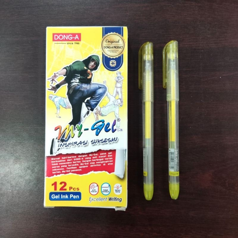 

PULPEN MY GEL DONG-A 0.5MM / PEN MY GEL DONG-A 0.5 MM / KUNING