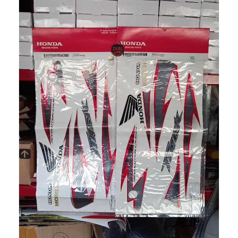 Striping sticker stiker polet original tiger revo tirev albino putih