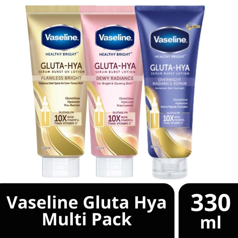 Vaseline Gluta Hya Pink/Glod/Night 330ml