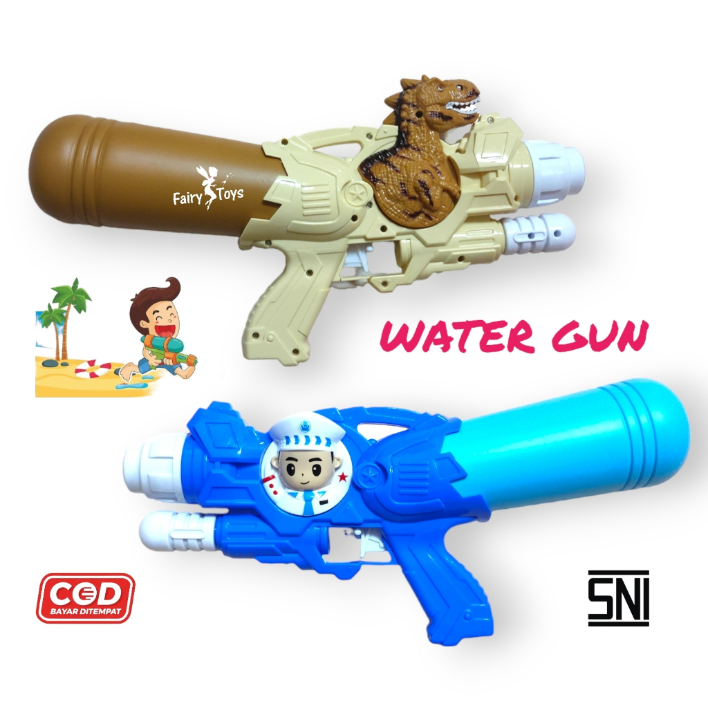 Mainan Pistoll Air WaterGun T-REX &amp; Captain