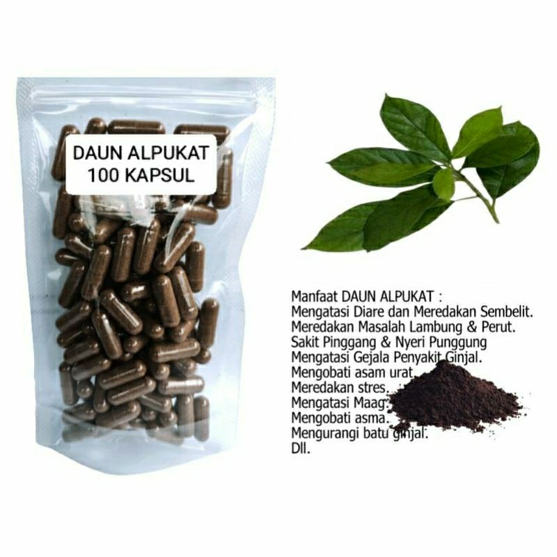 

DAUN ALPUKAT 100 KAPSUL OBAT HERBAL TERBAIK TOPP SELLER JATIM (PREMIUM QUALITY)