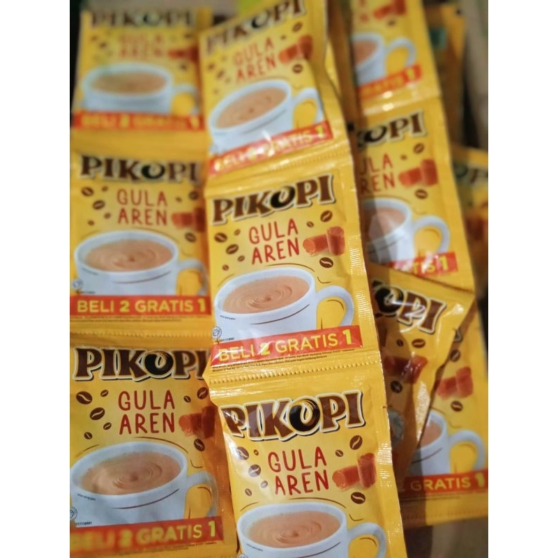 Pikopi Gula Aren 1 renteng isi 15 Sachet (FREE GELAS)