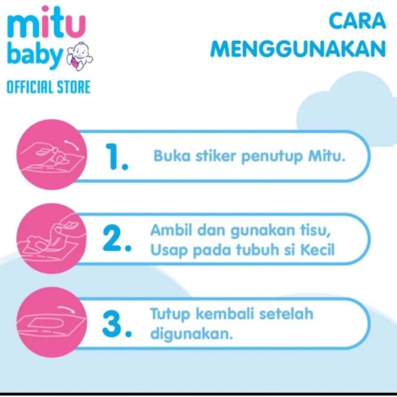 Mitu Baby Tissue Basah Baby Wipes Ganti Popok Tisu Buy 1 Get 1 Tisue Bogof