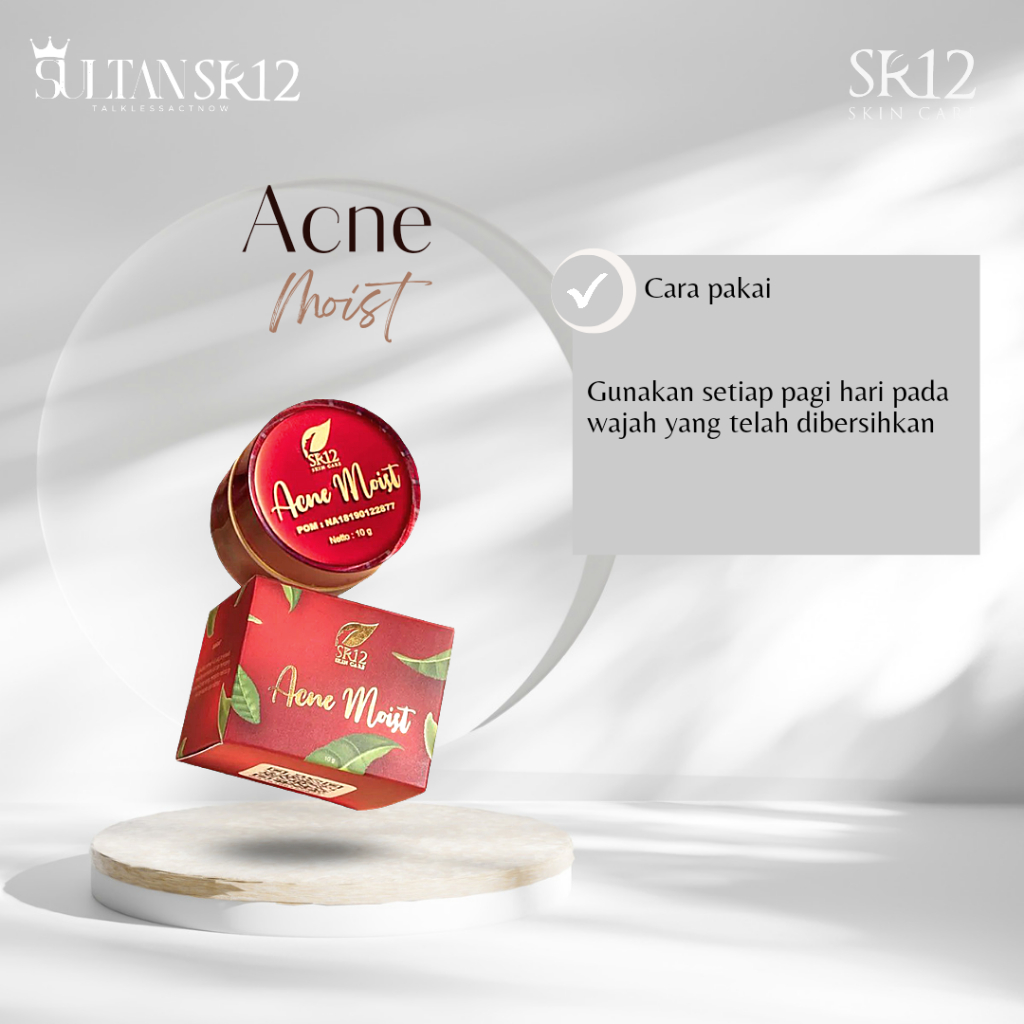 Acne Moist SR12 Cream Jerawat Bruntusan Mengobati Jerawat Dan Bekas Jerawat Krim Penghilang Jerawat Cream Acne