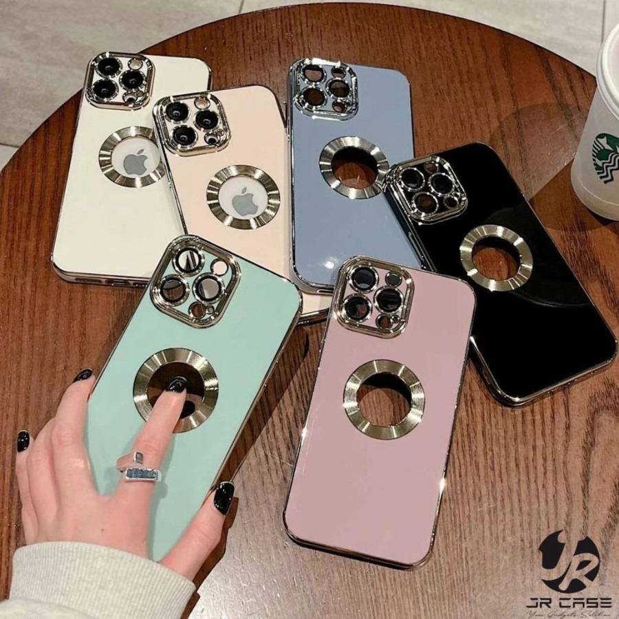 Case iPhone X / XS / XR / XS Max Silikon CD Case Chrome Colour Soft Case Warna