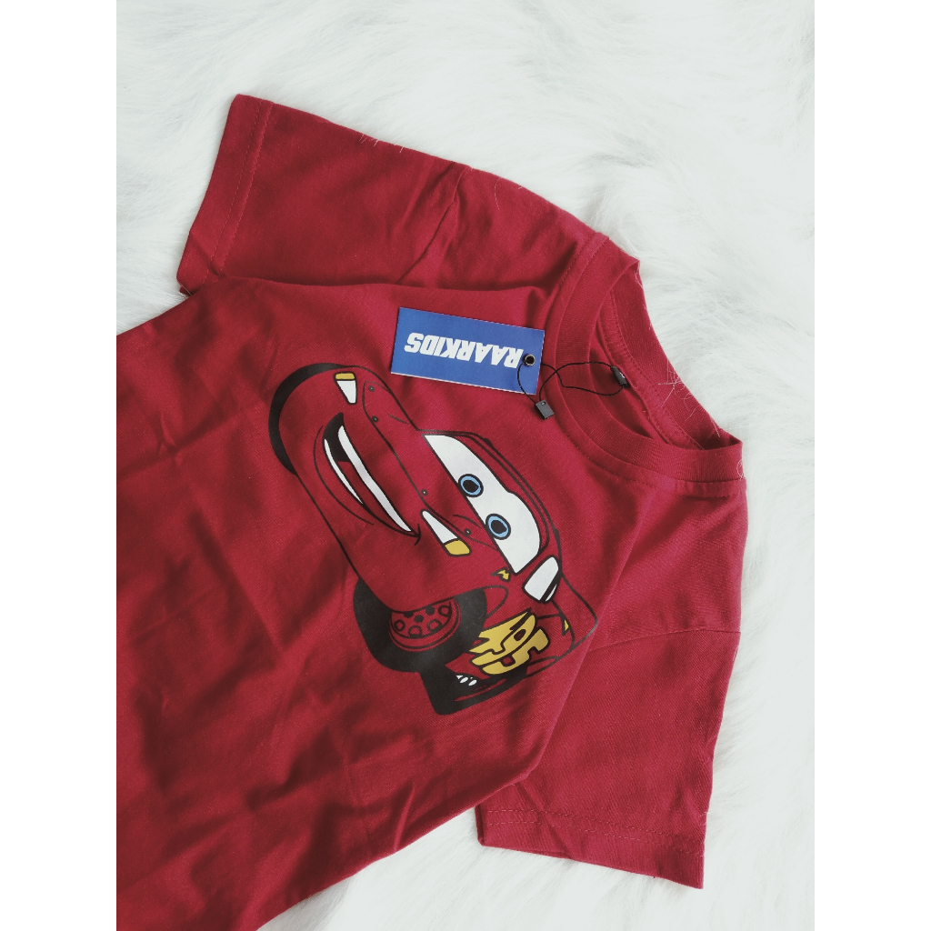 Raarkids Baju Kaos Distro Anak Laki Laki Karakter Cars Mcqueen 1 8 Tahun