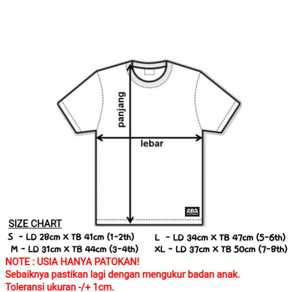 Raarkids Baju Kaos Doraemon Anak 1 8 Tahun Unisex