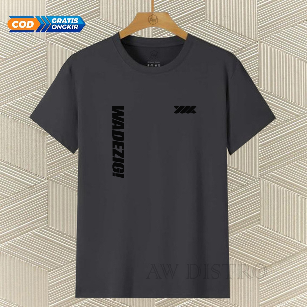 COD Baju Kaos Distro Wdg Kirka Text Hitam Premium Quality Lengan Pendek