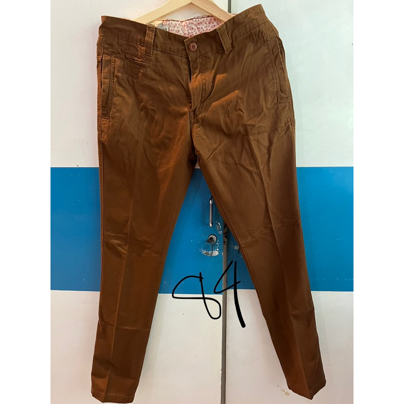 celana chino panjang cokelat jeep pria