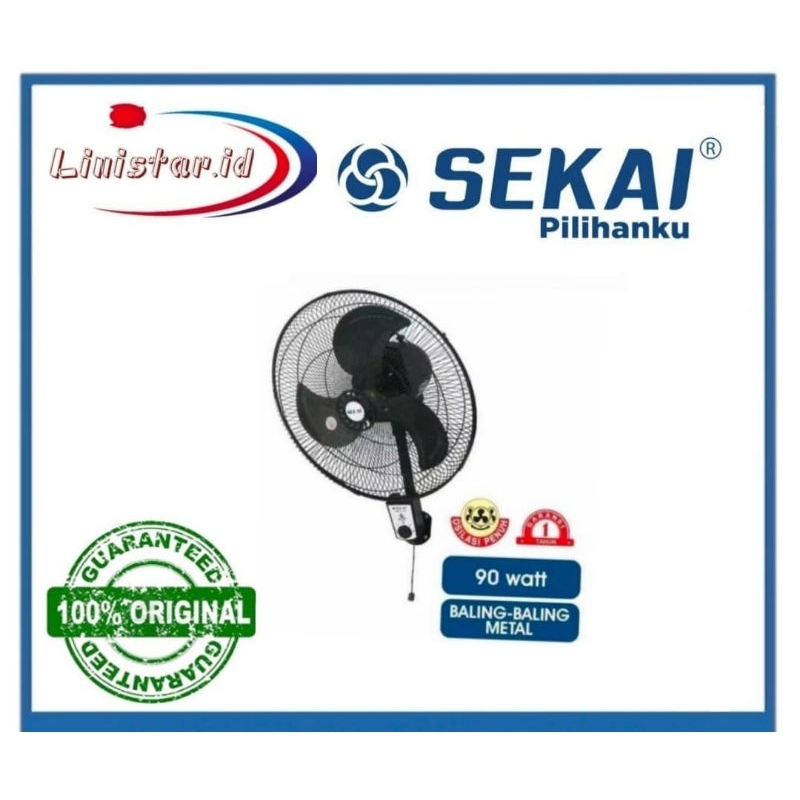 WALLFAN SEKAI 18INCH HWN1858 KIPAS ANGIN DINDING 18INCH SEKAI HWN-1858/WALLFAN SEKAI HWN-1858