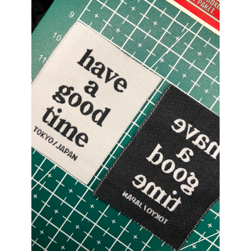 

HAGT HAVE A GOOD TIME BORDIR LABEL RAJUT COTTON SUPER PREMIUM CO 1X DI KIRIM 600PCS