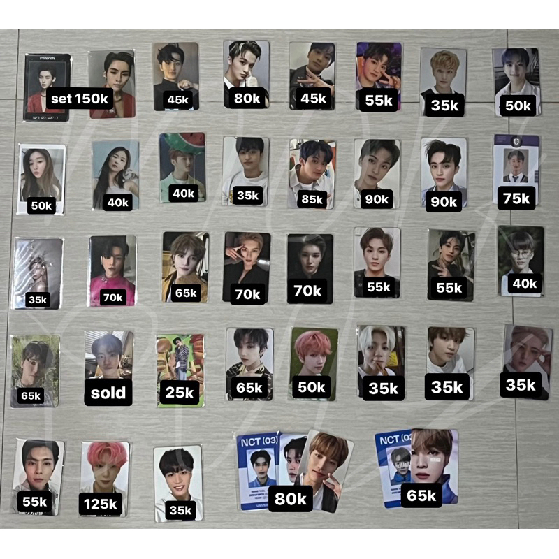 jaehyun ningning seulgi photocard pc