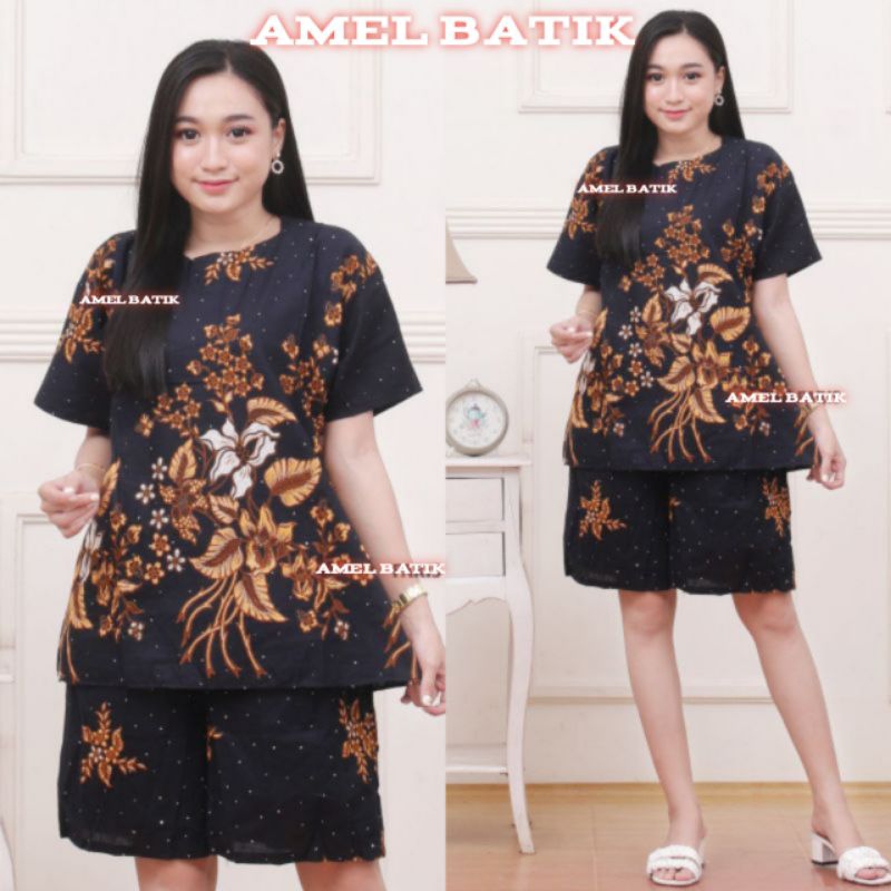 SETELAN BATIK UNGGUL JAYA || SETELAN BATIK CELANA PENDEK