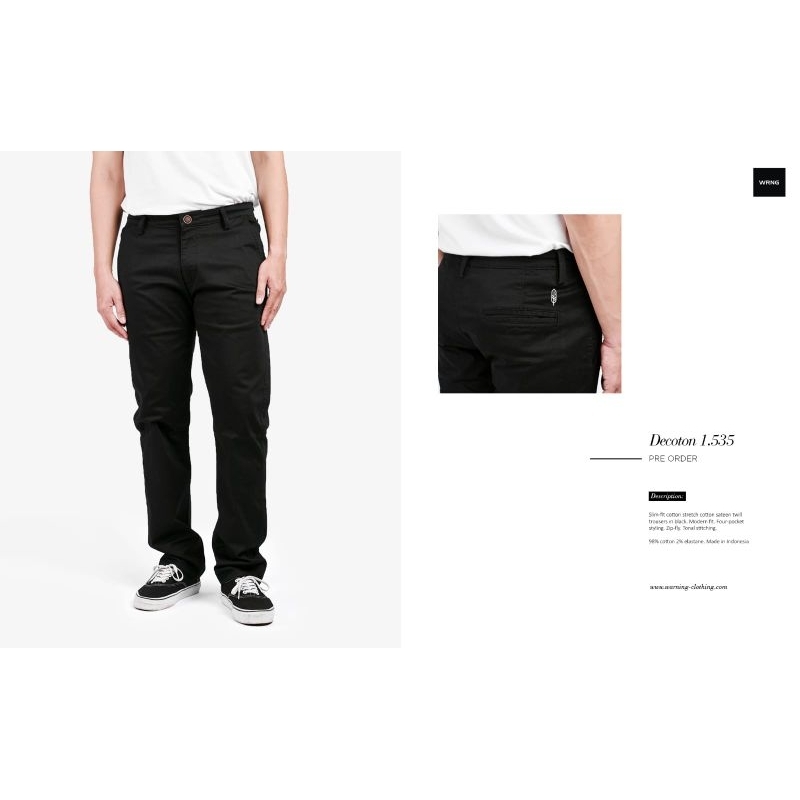 celana chino distro original warning clothing