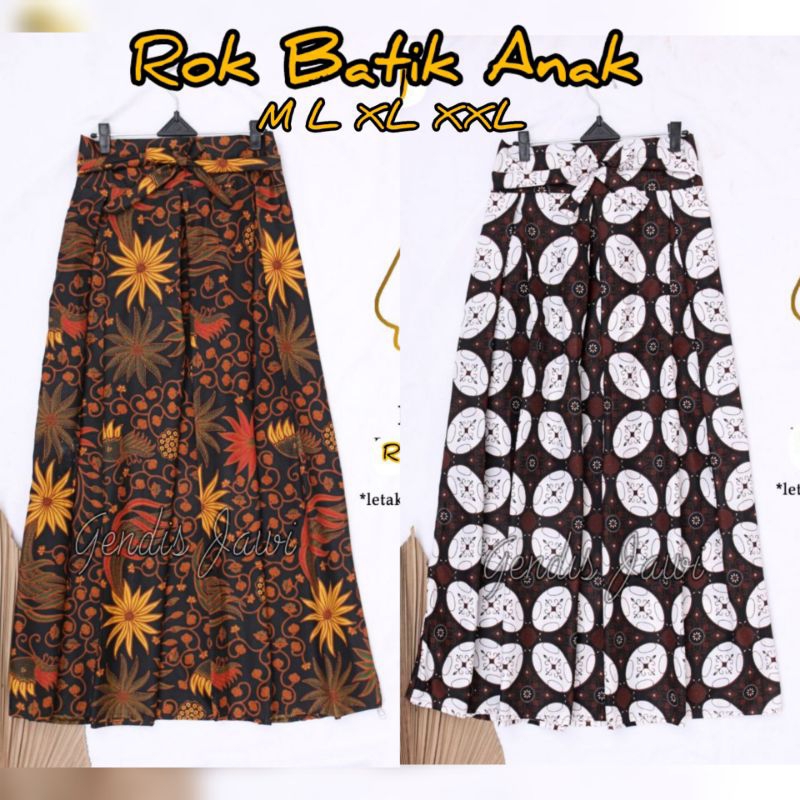 ROK BATIK ANAK TK/SD PAYUNG PANJANG PREMIUM