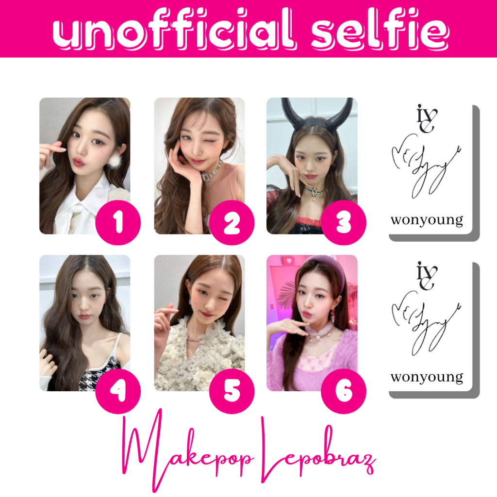 [MIN. 3 PC] IVE UNOFFICIAL SELFIE - GIRLFRIENDABLE GAEUL YUJIN REI WONYOUNG LIZ LEESEO