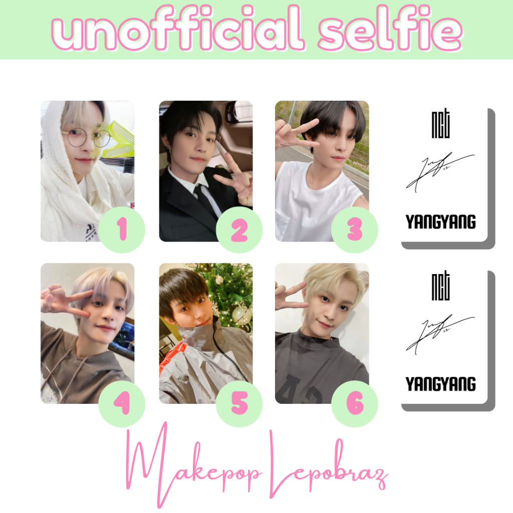 [PART 3A] [MIN. 3 PC]  NCT WAYV UNOFFICIAL SELFIE - BOYFRIENDABLE DOYOUNG JENO XIAOJUN CHENLE JISUNG YANGYANG