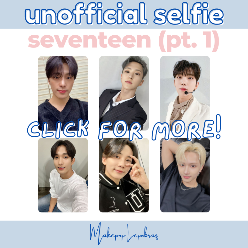 [PART 1] [MIN. 3 PC] SEVENTN SELFIE - BOYFRIENDABLE DINO DK HOSHI JEONGHAN JOSHUA JUN