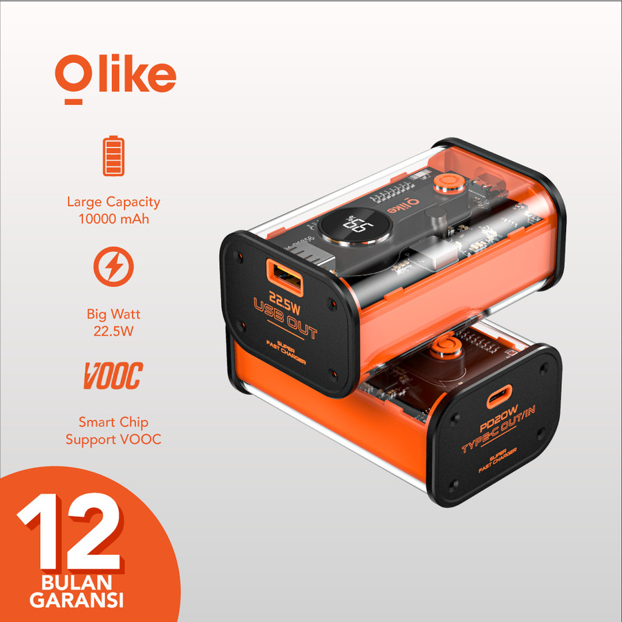 Olike Powerbank 10000mAH Fast Charging LED Battery Display P5