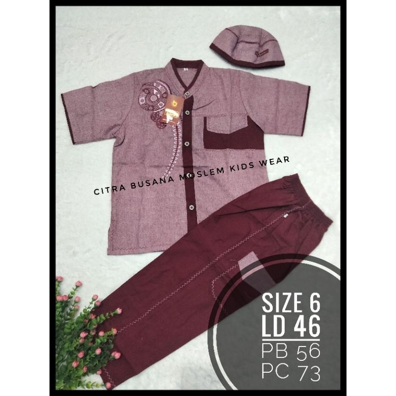 Koko anak citra busana,baju muslim anak laki-laki,setelan koko anak laki-laki,koko anak katun madina