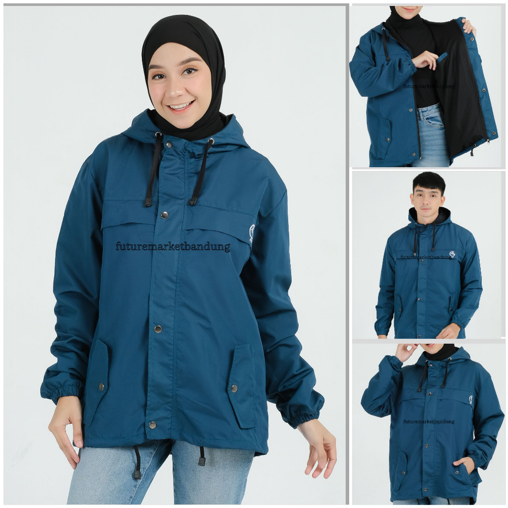 Jaket pria wanita jumbo IKC 002 distro cbr six Bandung keren grosir pakaian pria H0D7 jacket jaket parasut parasit jaket gunung pria wanita WATERPROOF ORIGINAL FCF