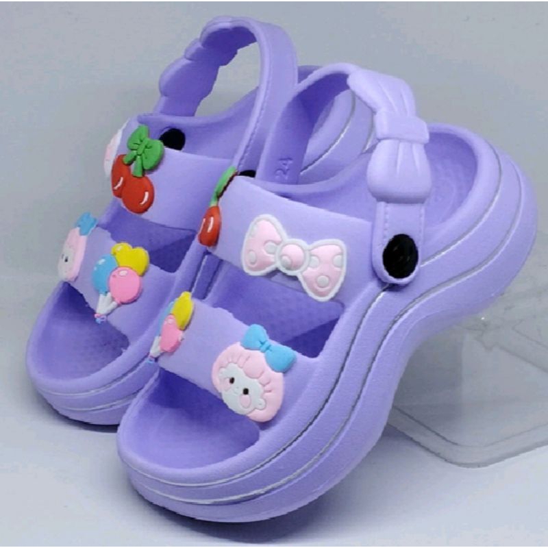 35-42 Sandal Wanita Terbaru/Sepatu Sendal Wedges Karet Jelly Import SANDAL FUJI TINGGI TEBAL 321M/Se