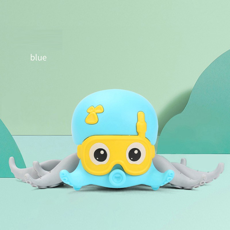 Bath Toys Octopus Mainan Mandi Gurita Beach Walking Toy Clockwork Gurita Jalan Funny Walking Octopus Amphibian Malo Toys