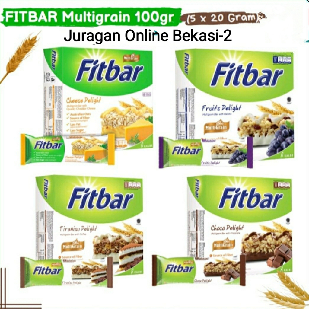 

Fitbar Delicious Multigrain Bar 5x22gr PALING MURAH