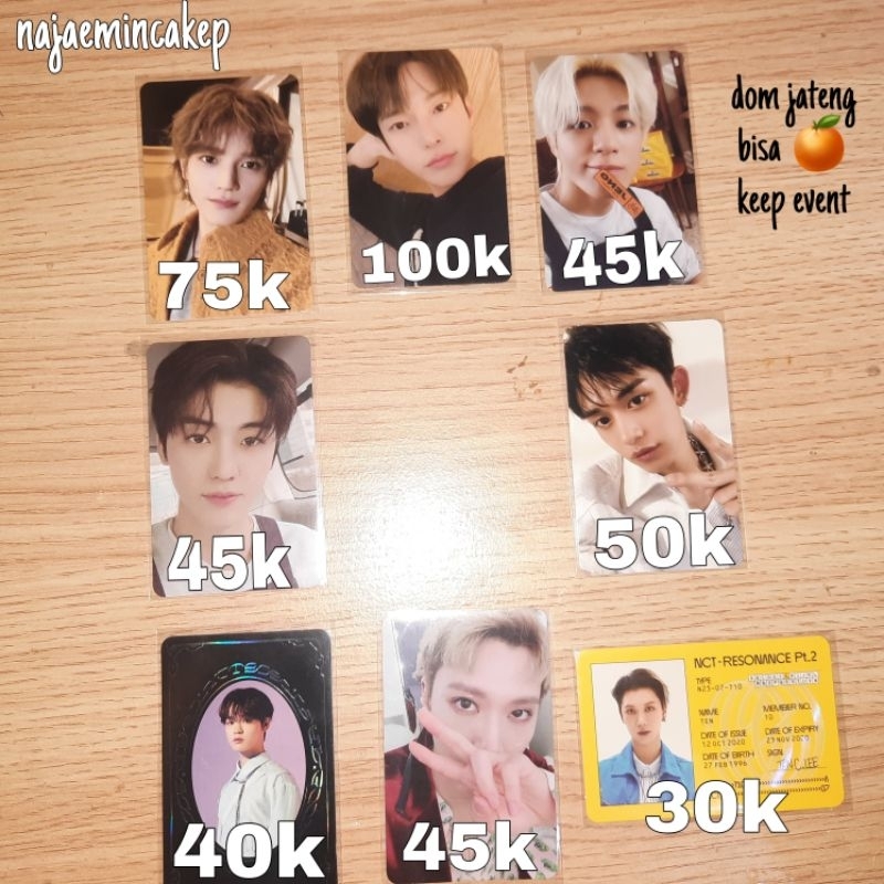 NCT pc cafe, access card, id card NCT 2018 2020 NCT DREAM Hot sauce