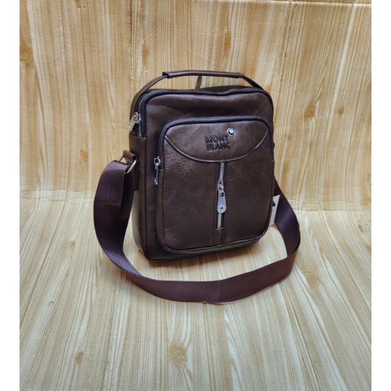 Tas selempang  kulit import  premium Pria wanita  Mb 117-3