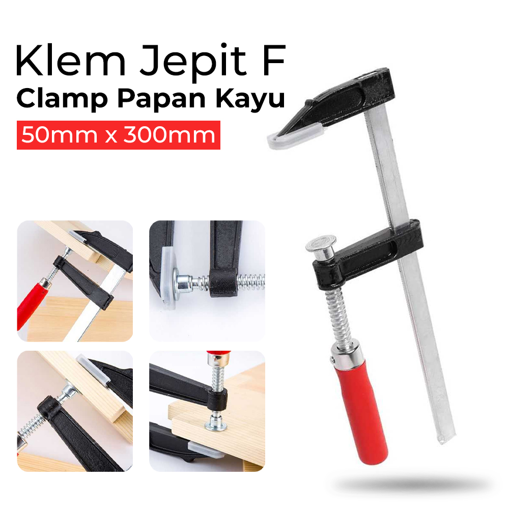 Klem Jepit F Clamp Papan Kayu Heavy Duty Woodworking - No Color