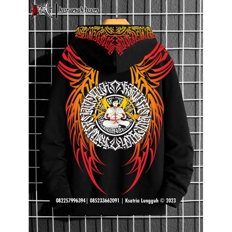 Hoodie Kaligrafiti Ksatria Lungguh V2 | Original | Bukan Guardian Rider Prostreet