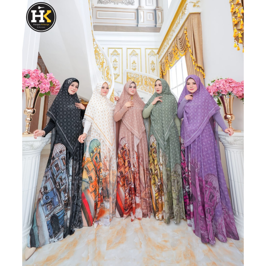 Glamory Syar'i Series HK By Dermawan ORI Hijab Gamis Syari Kekinian BestSeller Terlaris Termurah Original Syari