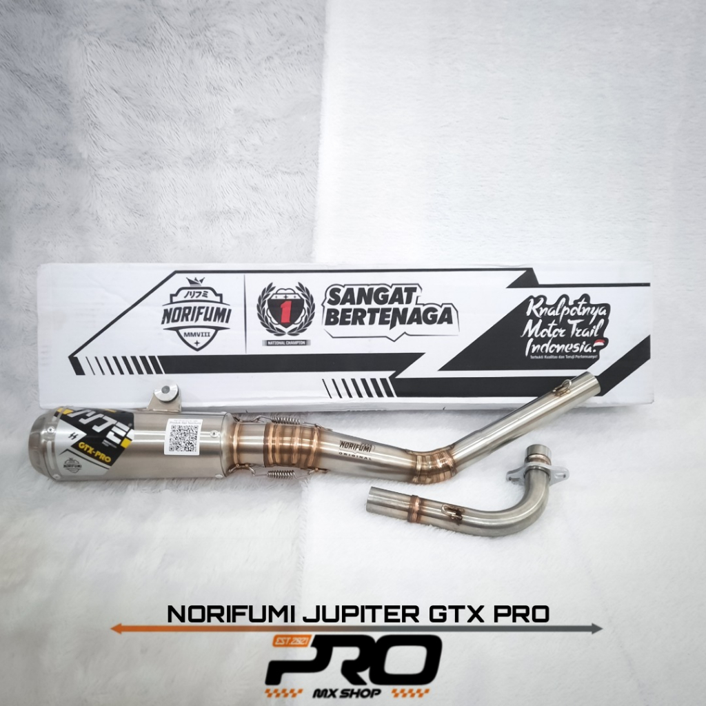 KNALPOT NORIFUMI GTX-PRO KNALPOT BEBEK MODIF STANDAR GTX PRO JUPITER-Z ORIGINAL NORIFUMI SERIES