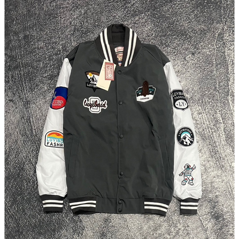 Varsity Jacket LUYIBAID - Abu monyet Kombi Puring Premium