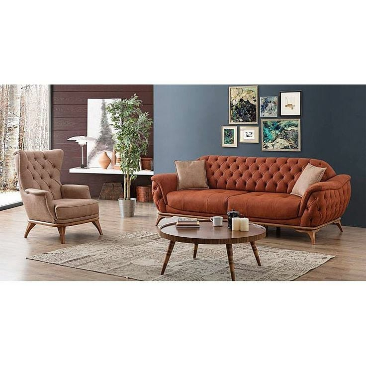 Set Sofa Tamu Desain Mewah Dan Cantik Ukuran Jumbo | Kursi Tamu Custom Furniture | Meja Tamu