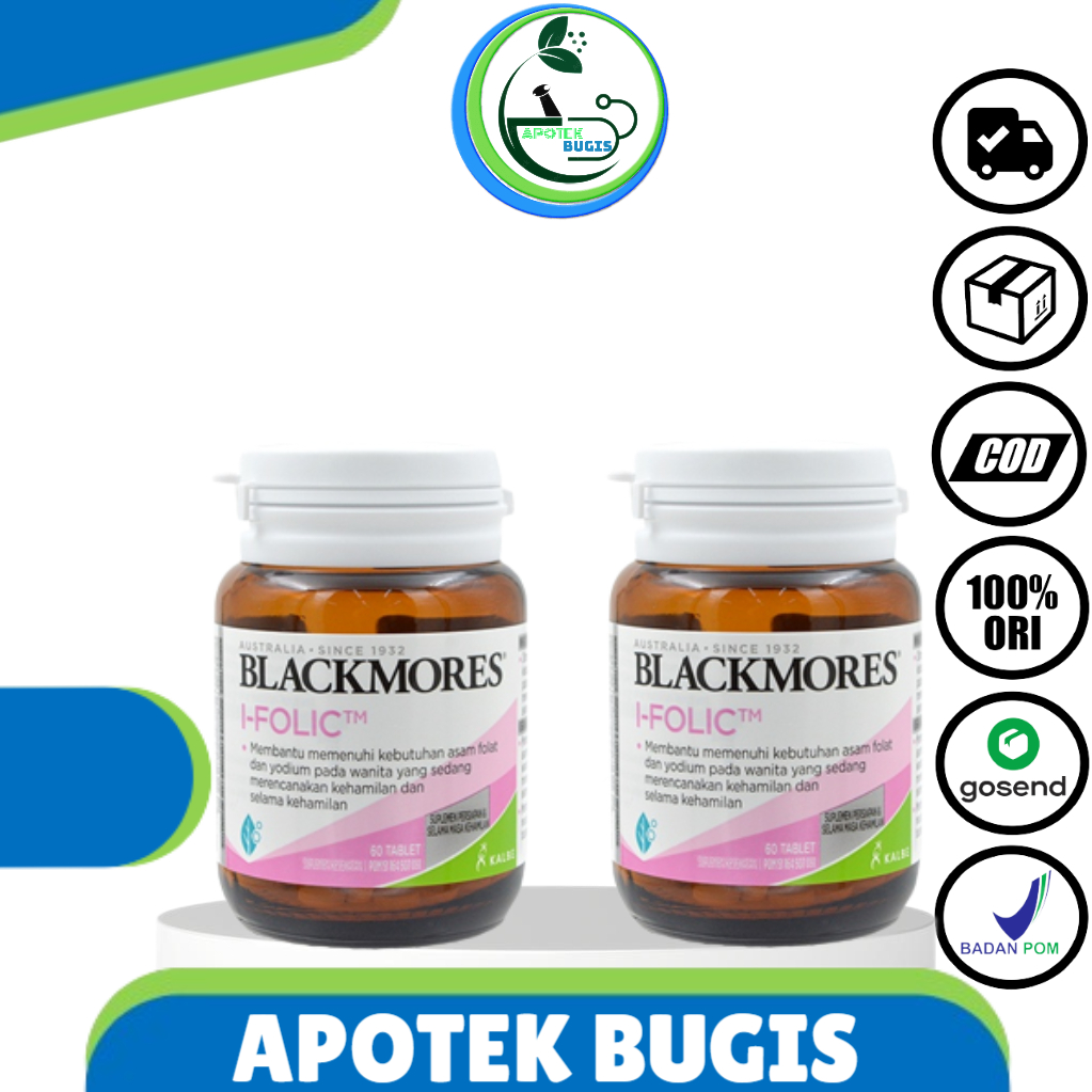 Blackmores i folic 60 tablet  blackmores suplemen ibu sebelum hamil persiapan hamil