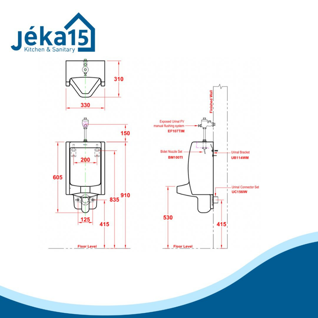 TILLIUNWARE VISCARIA URINAL MURAH URINIOR PRIA