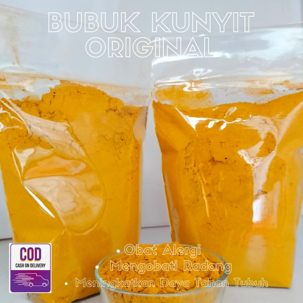

KUNYIT BUBUK ASLI MURNI 100% ORIGINAL GRADE A