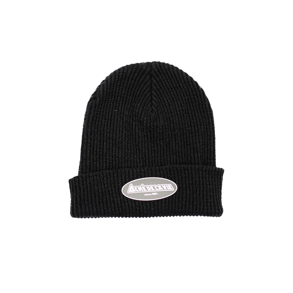 ADLV Black White Logo Beanie Authentic / Topi Kupluk Acme De La Vie Hitam Original