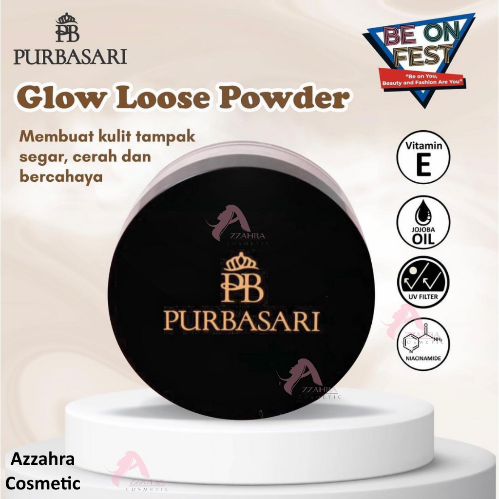 PURBASARI Glow Loose Powder | Loose Powder | Bedak Tabur