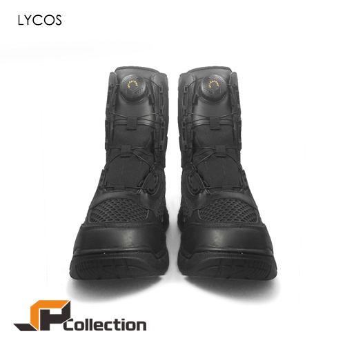 Sepatu Boot PDL Tactical Tali Putar Milestone Lycos Bahan Full Kulit Asli Motif Sarang Tawon BOA Standart Jatah TNI POLRI