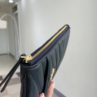 [Instant/Same Day] 75602  Ori TB sheepskin women's long zipper purse Long wallet  qianbao