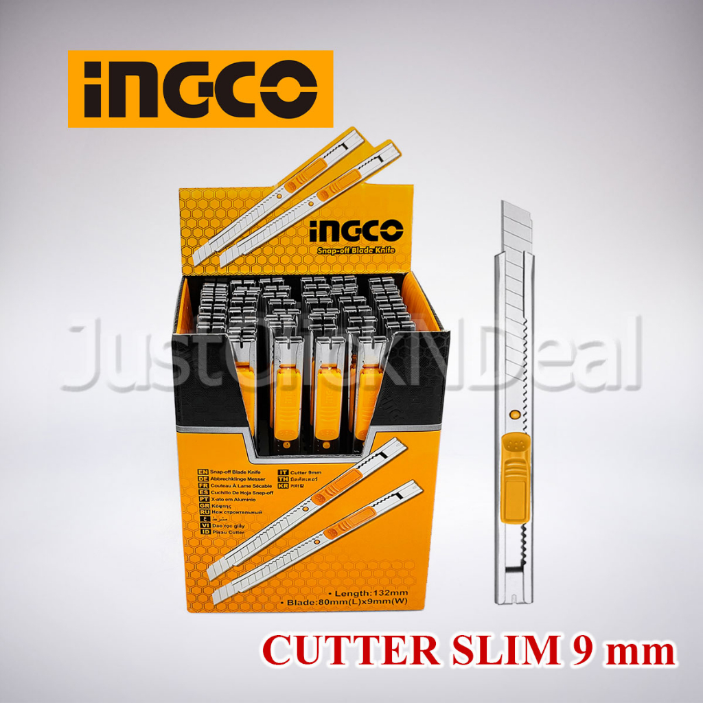 

Ingco Pisau Cutter Kecil Slim 9 mm