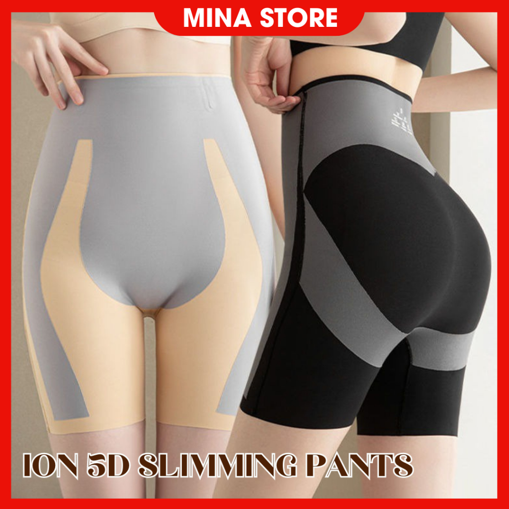 ION 5D SLIMMING PANTS Celana Pembentuk Sabuk Pelangsing Wanita Celana Angkat Pantat Gym Celana Yoga 