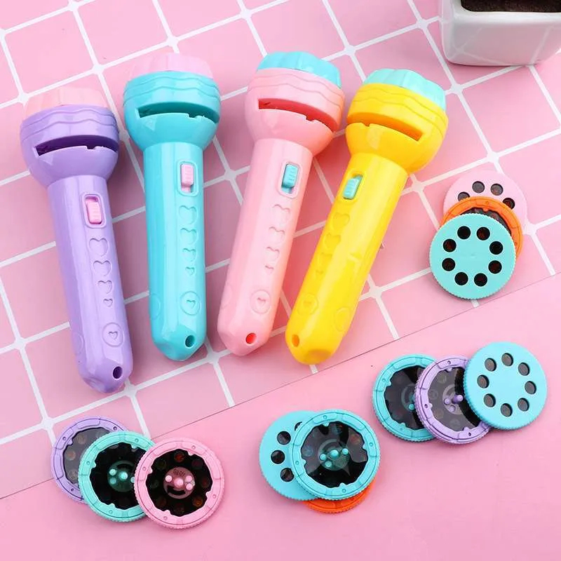 Mainan Anak Senter Proyektor Flashlight Gambar Kartun 32 Pola Edukasi ss1553