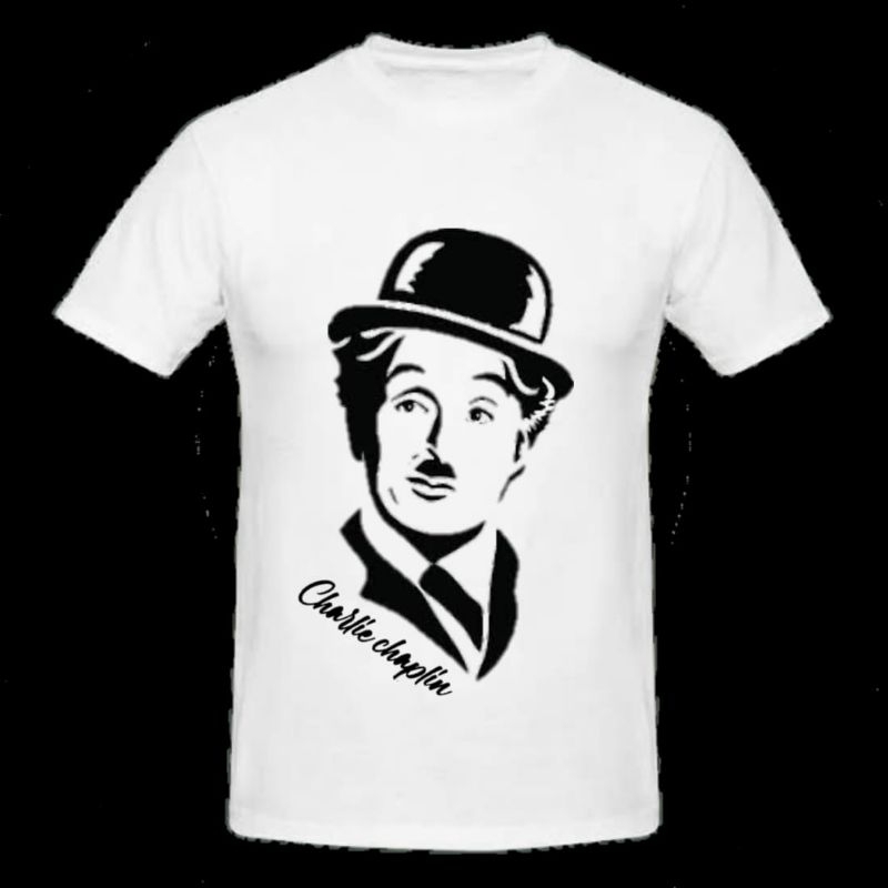 N2-KAOS CHARLIE CHAPLIN DEWASA DAN ANAK