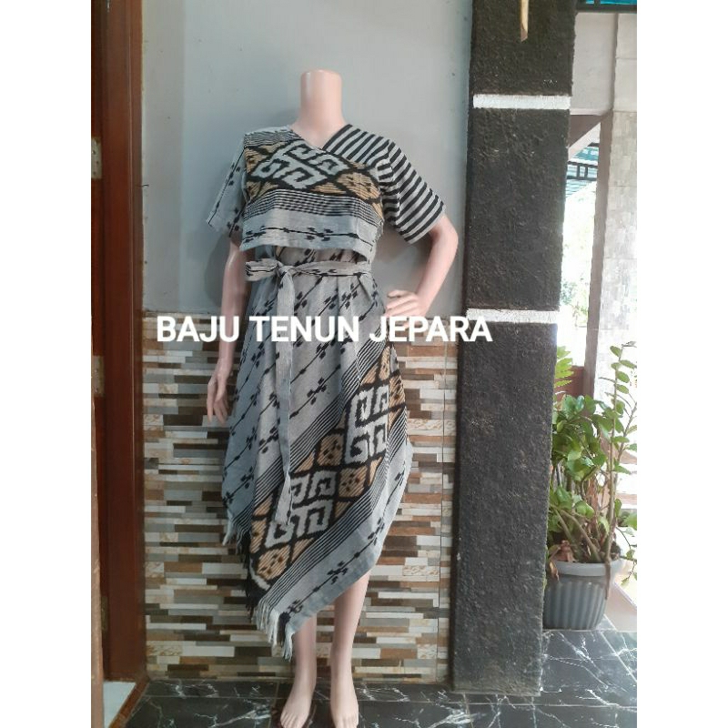 couple tenun etnik fashion baju tenun jepara baju pesta cp17